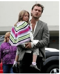 Sophia with her father Jude